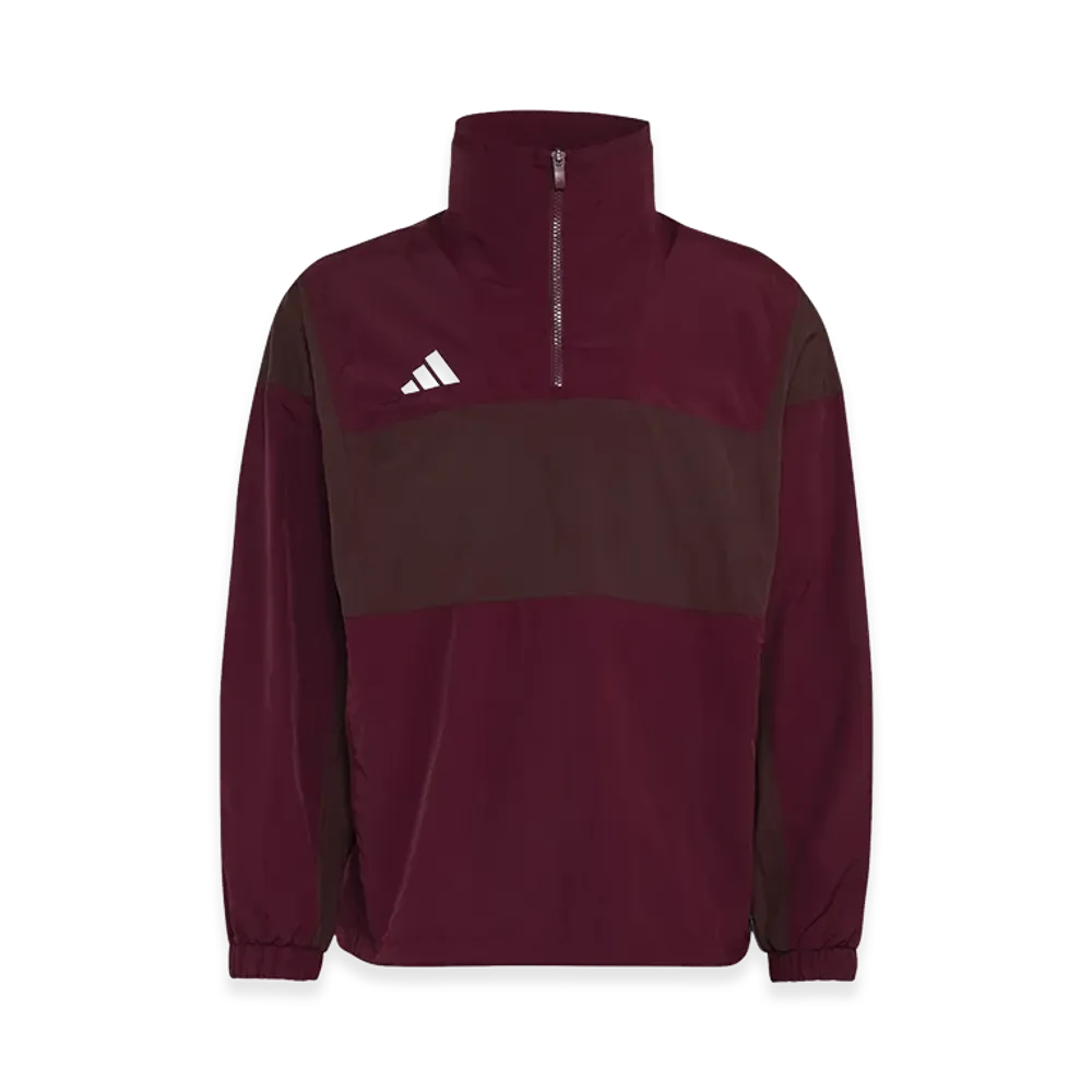 adidas Stadium Colorblock Half Zip Track Jacket "Maroon"