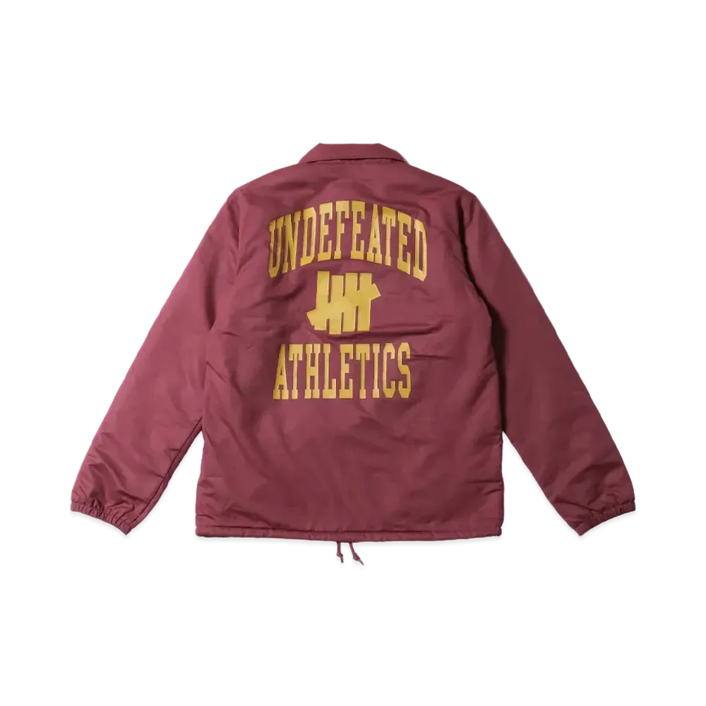 UNDEFEATED CHAMPION COACHES JACKET - C8-Q641 "Burbundy"
