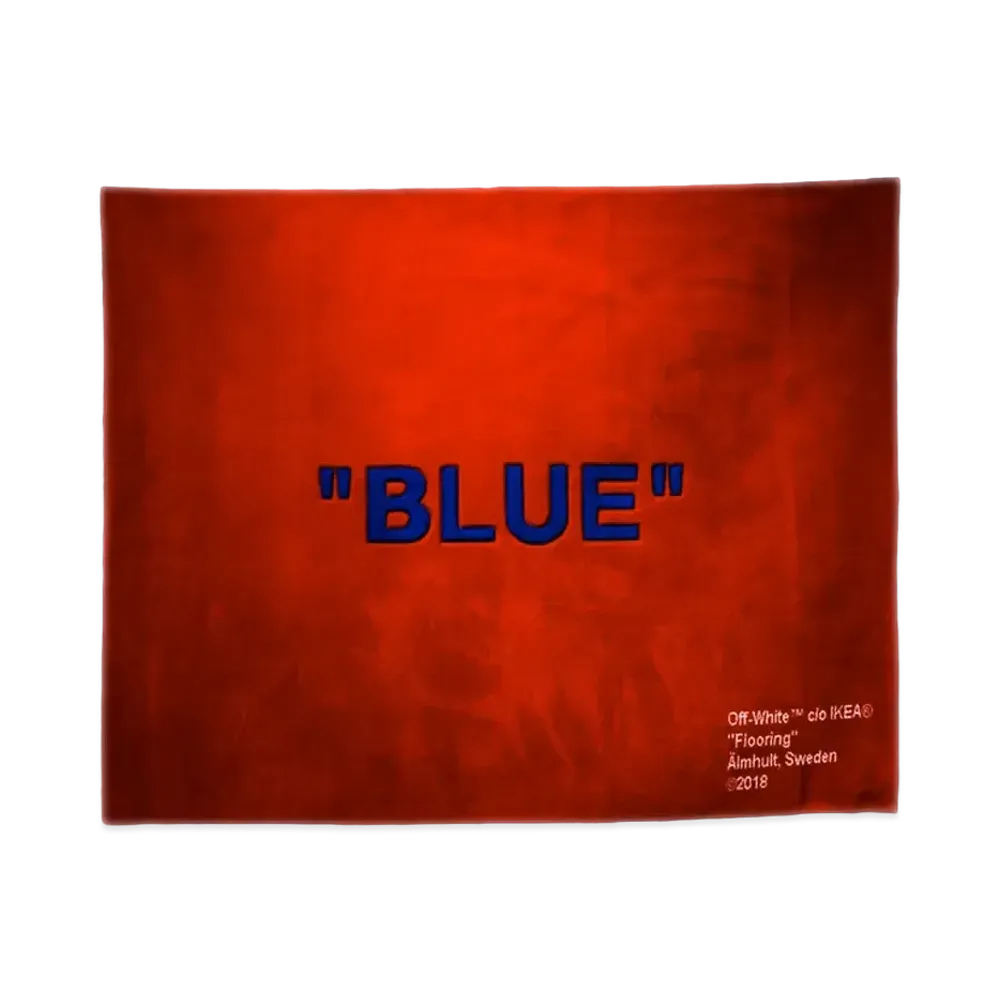 OFF-WHITE / IKEA "BLUE" Rug "Red"