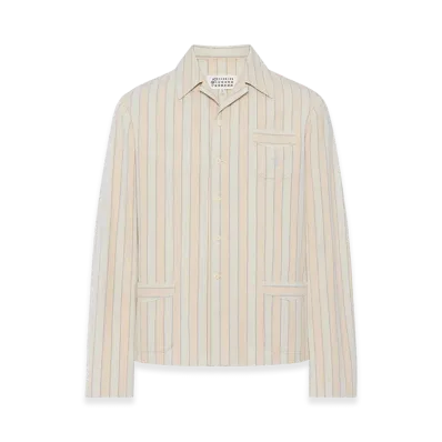 Maison Margiela Cotton Stripe Shirt "Pinstripe White/Light Blue"