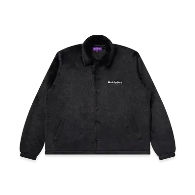 BlackEyePatch OE Logo Faux Fur Coach Jacket "Black"