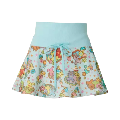 HYSTERIC GLAMOUR Fire Bear Dream Pattern Skirt "Blue"