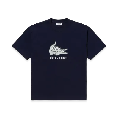 LACOSTE x Godzilla 2.0 Tee "Navy"