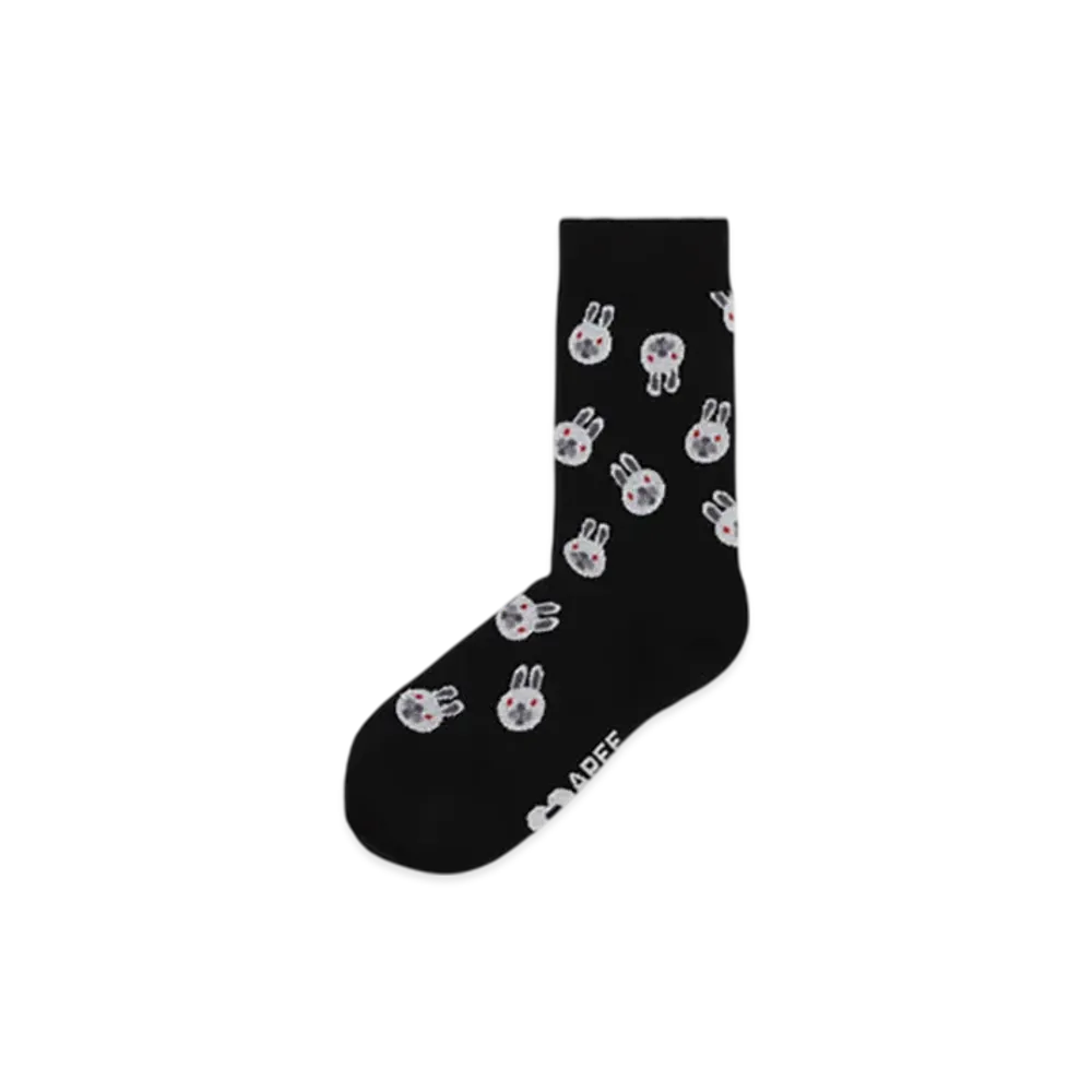 A BATHING APE APEE Baby Doppy Intarsia Socks #2 "Black"