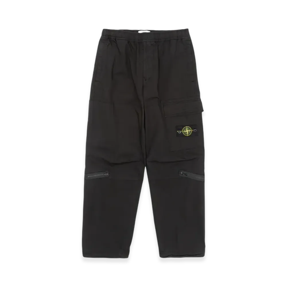 Stone Island 32611 Loose Fit Cargo Pants - 24SS "Black"