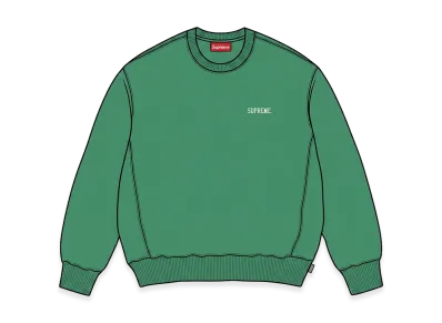 Supreme Washed Crewneck "Geen"