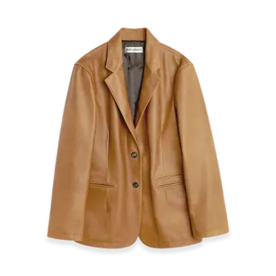 OUR LEGACY Women's Opening Blazer "Burnt Sugar Leather"