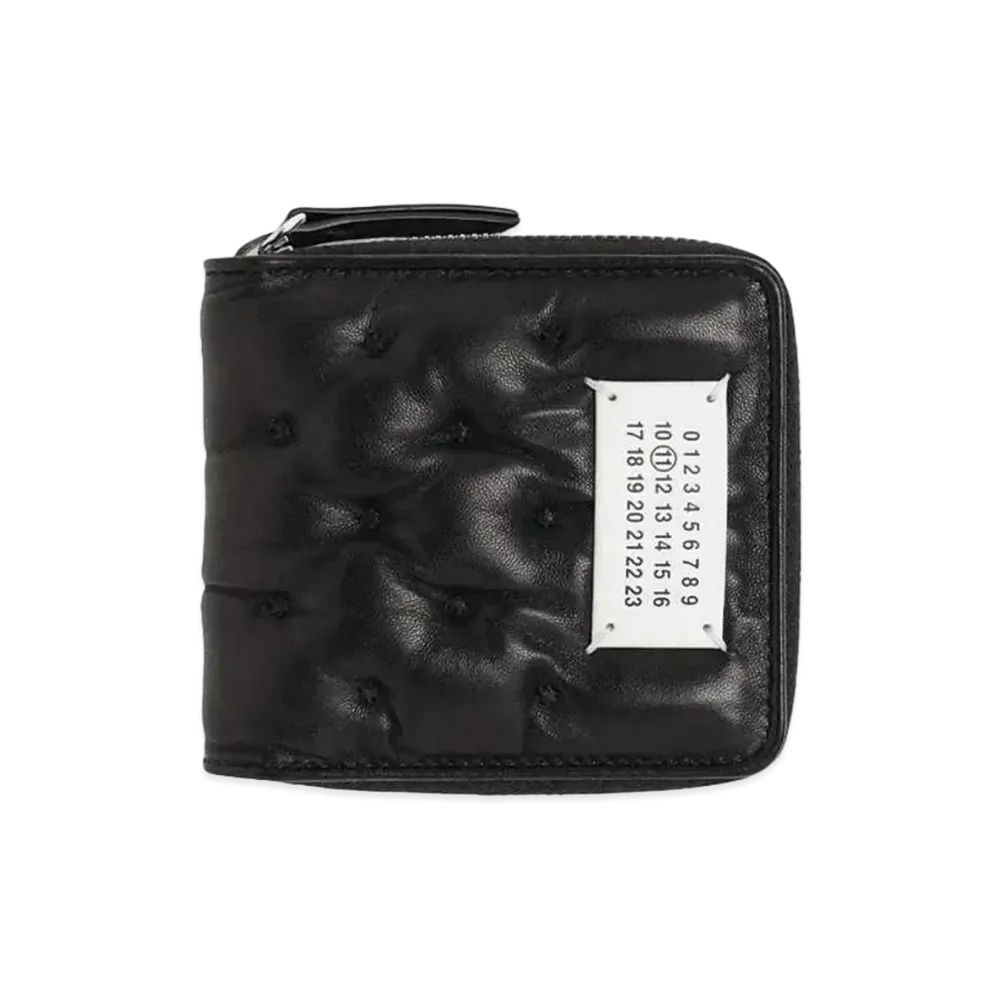 Maison Margiela WALLET COMPACT ZIP AROUND W COIN HOLDER "BLACK"