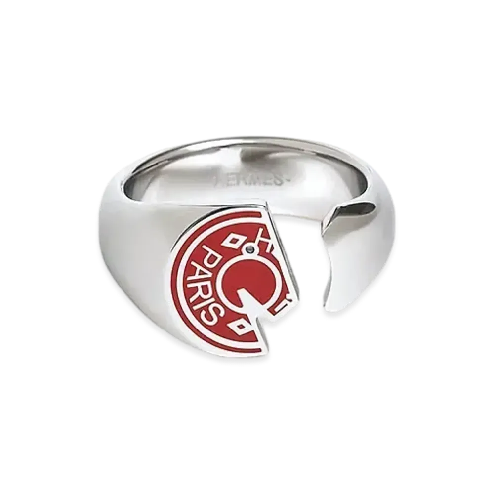 Hermes Carrousel Ring "Rouge H"