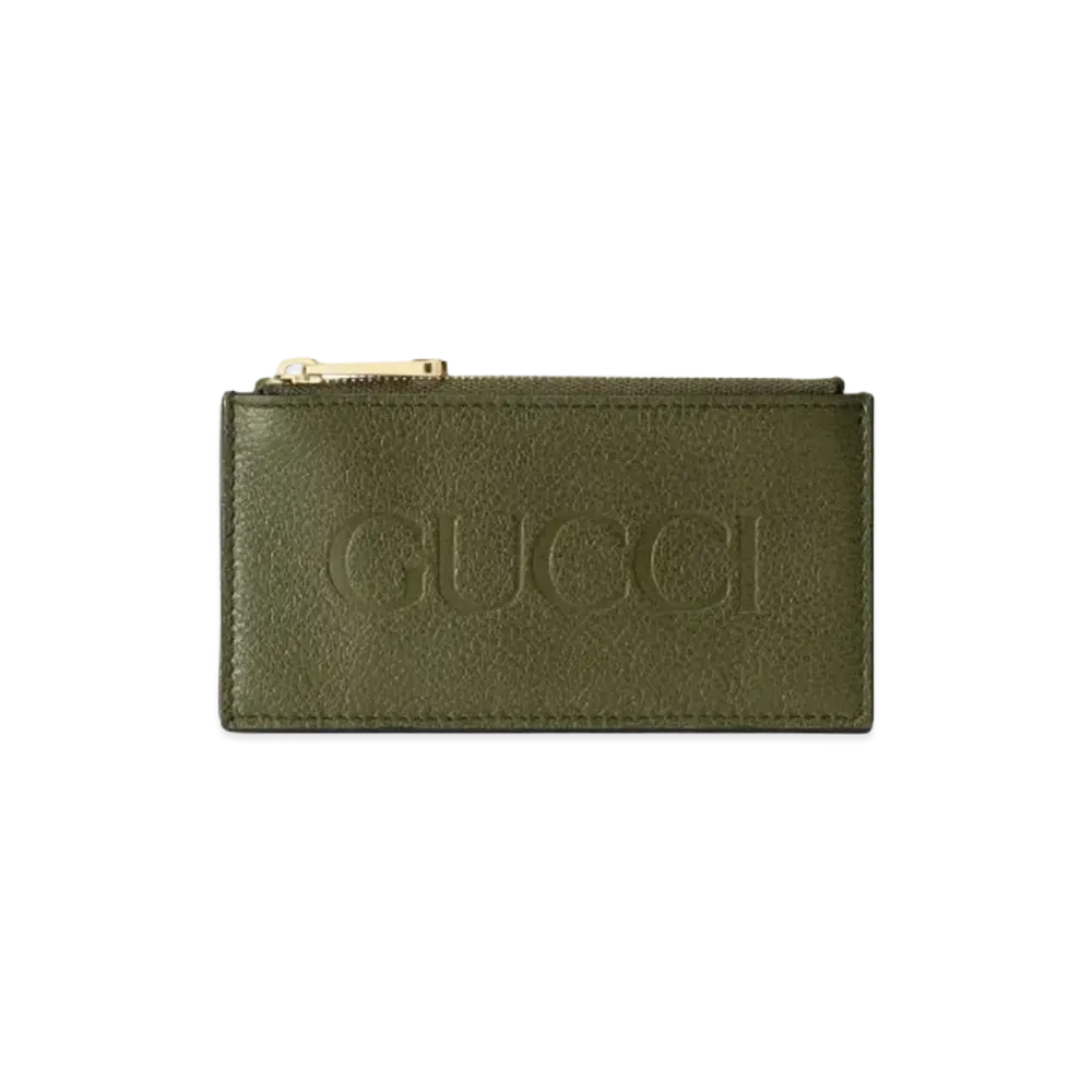GUCCI Zip Card Case "Forest Green"