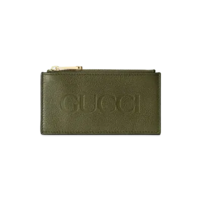 GUCCI Zip Card Case "Forest Green"