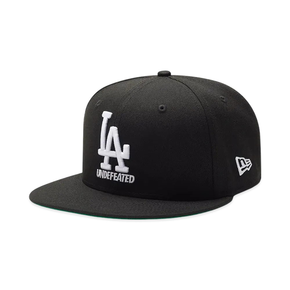 UNDEFEATED x New Era x Los Angeles Dodgers Stacked Logo Fitted "Black"