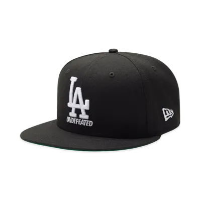 UNDEFEATED x New Era x Los Angeles Dodgers Stacked Logo Fitted "Black"