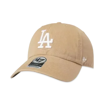 '47 DODGERS CLEAN UP KHAKI x WHITE LOGO "WHITE"