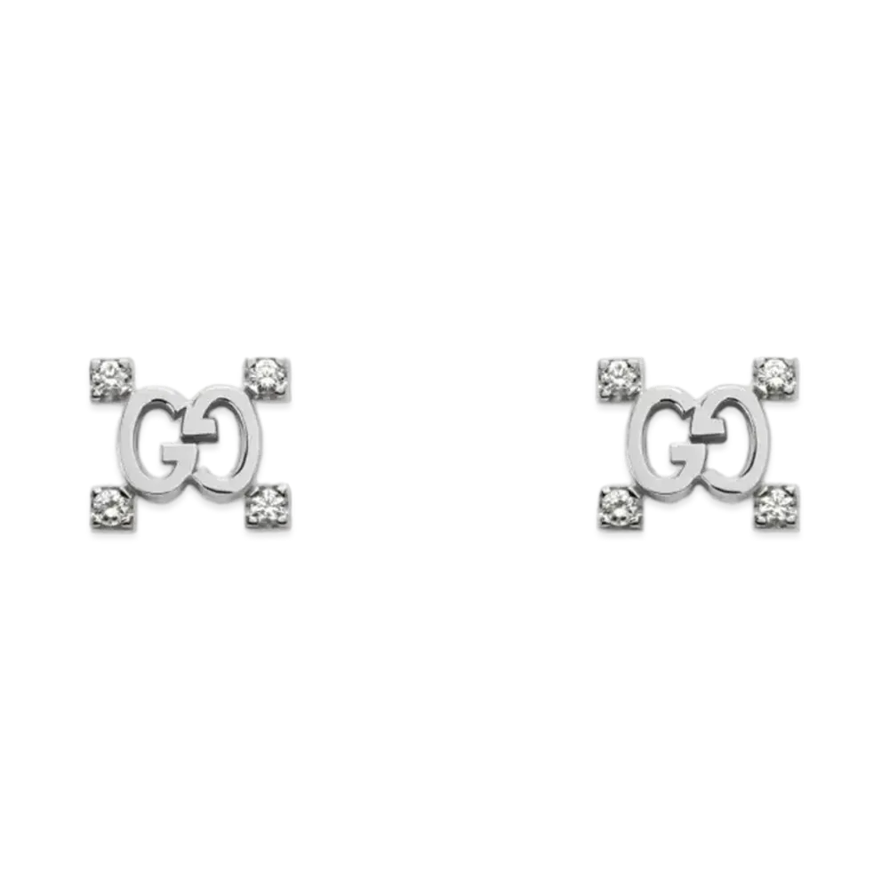 GUCCI Icon Stardust Earrings "White Gold"