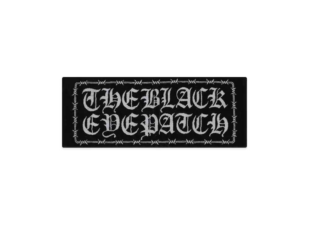 BlackEyePatch Barbed Wire Logo Hand Towel "Black"