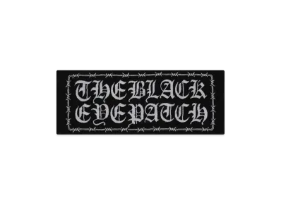 BlackEyePatch Barbed Wire Logo Hand Towel "Black"