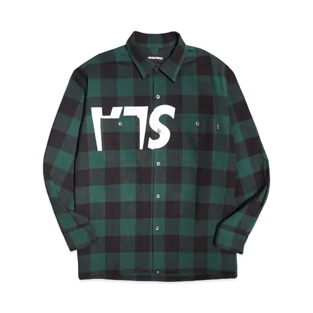 WIND AND SEA x GOD SELECTION XXX Flannel Shirt "Green"