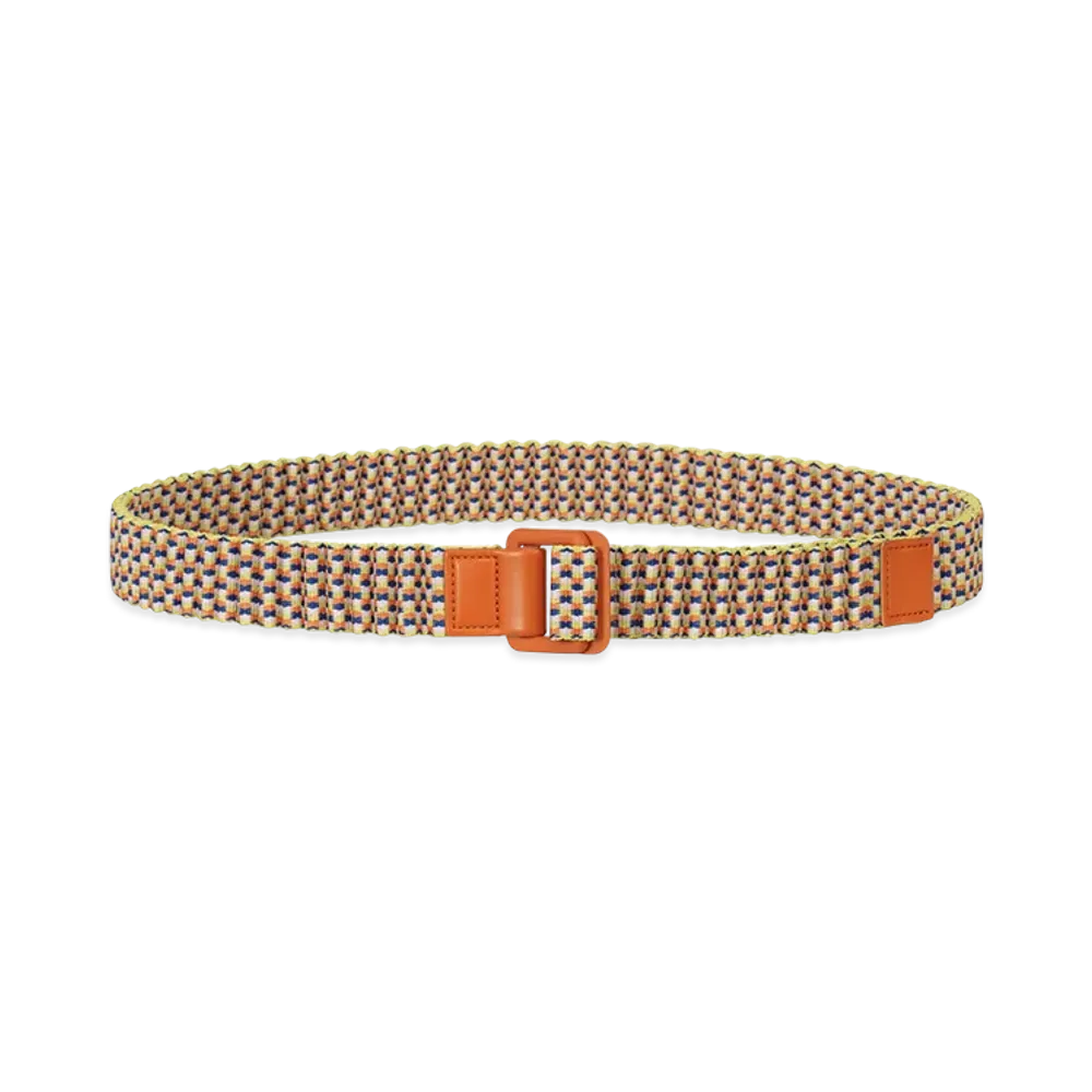 HOMME PLISSE ISSEY MIYAKE Jacquard Pleats Belt "Yellow Mix"