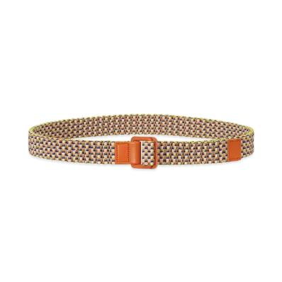 HOMME PLISSE ISSEY MIYAKE Jacquard Pleats Belt "Yellow Mix"