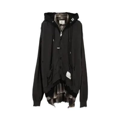 Maison MIHARA YASUHIRO Triple Layered Knit Cardigan "Black"