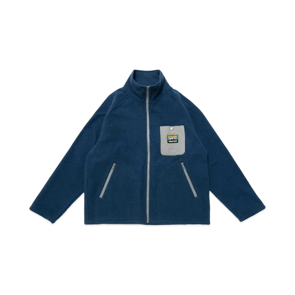 HUMAN MADE OUTDOOR FLEECE JACKET "Navy"