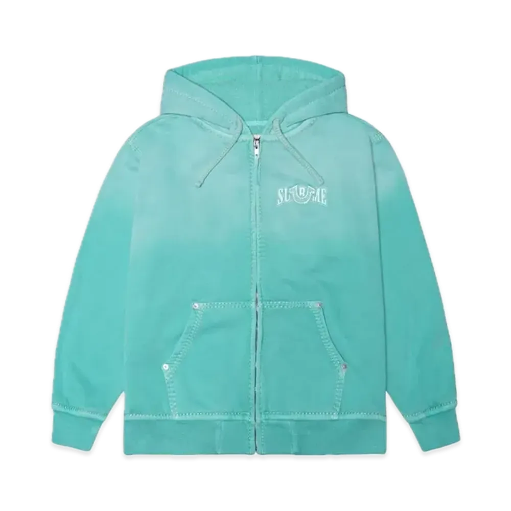 Supreme x True Religion Zip Up Hooded Sweatshirt "Aqua"