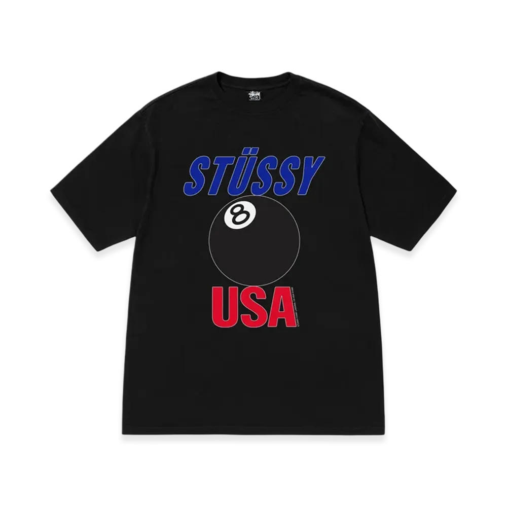 ステューシー USA Tシャツ ピグメントダイ "ブラック"