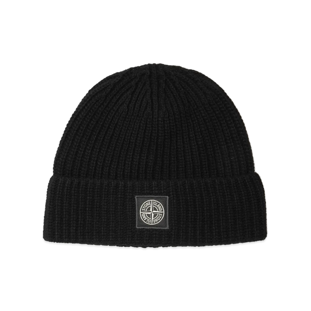 Stone Island Geelong Rws Wool Beanie "Black"