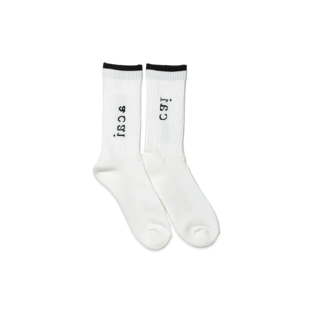 sacai Socks "White Grey"