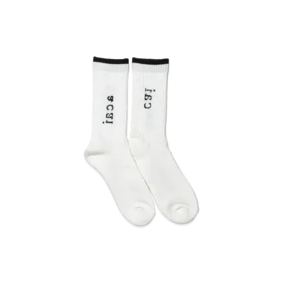 sacai Socks "White Grey"