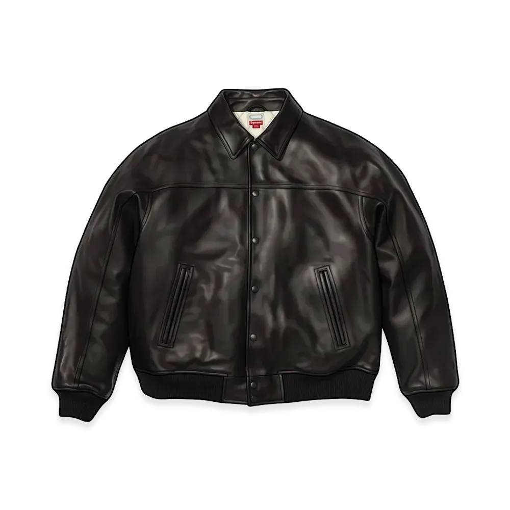 Supreme x A.PRESSE Leather Jacket "Black"