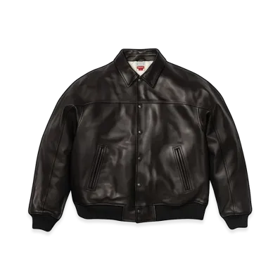 Supreme x A.PRESSE Leather Jacket "Black"