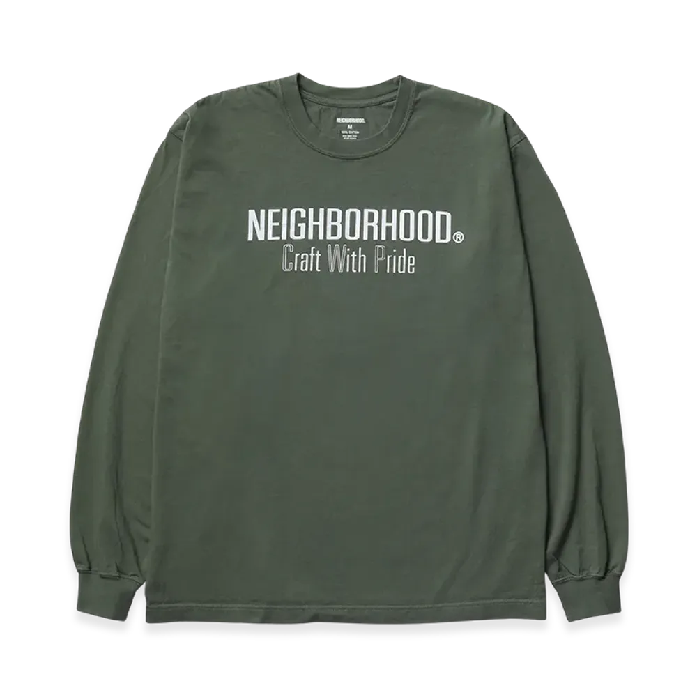 NEIGHBORHOOD NH . Tee LS-5 "Olive Drab"