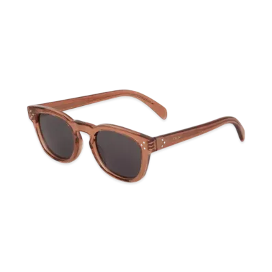 CELINE Black Frame 42 Sunglasses in Acetate "Transparent Rust"