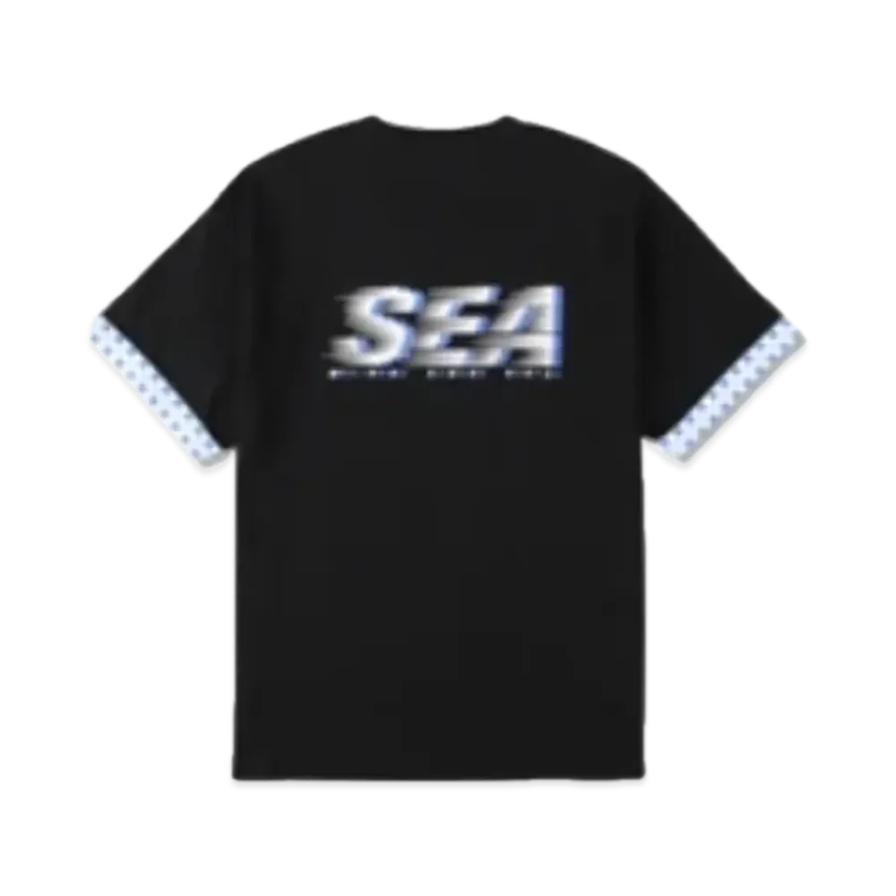 WIND AND SEA D.T.R.T -Motion- Plaid Tee "Jet Black"