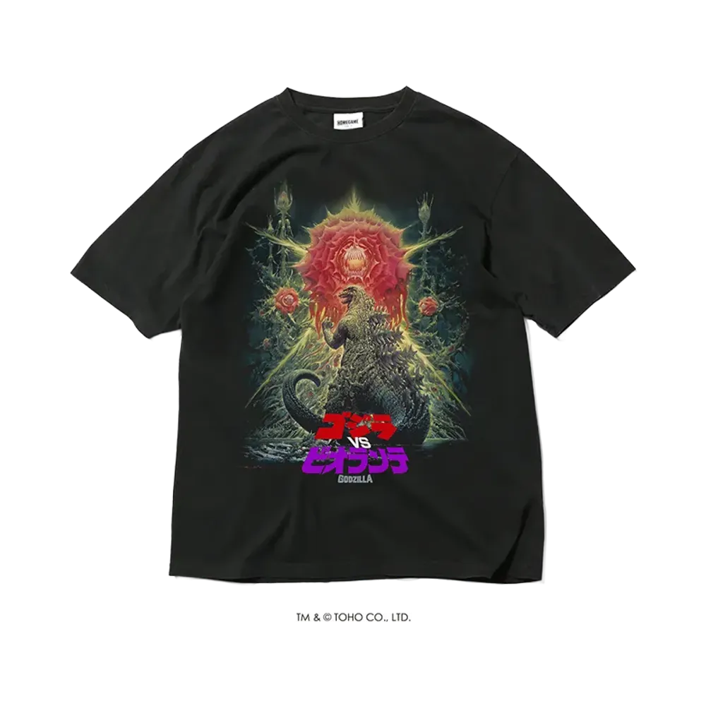 GODZILLA | HOMEGAME \ ゴジラVSビオランテ TEE BLACK