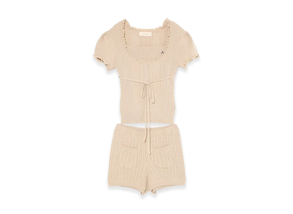 ANDMARY Women's Nara Frill Set Up "Beige"
