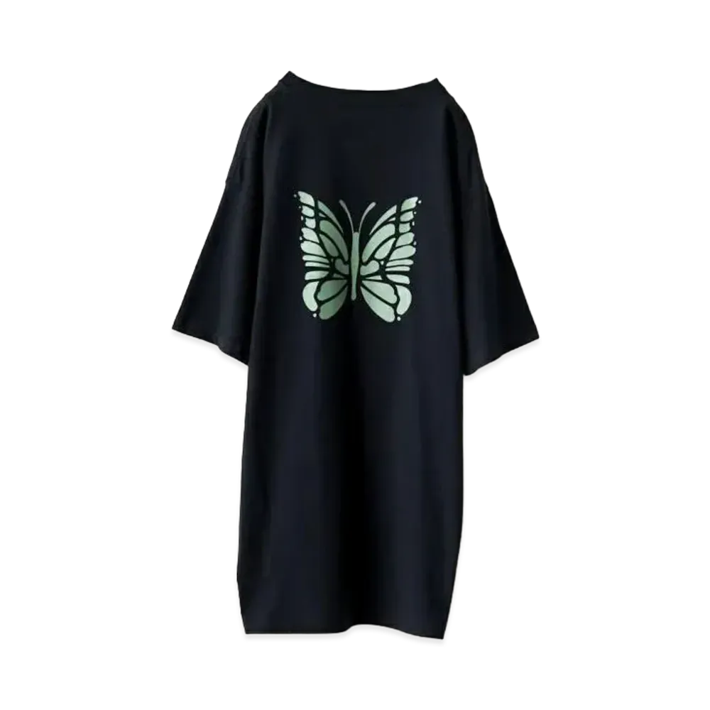 Needles x JEANS FACTORY Big Papillon T-Shirt "BLK/DGR"