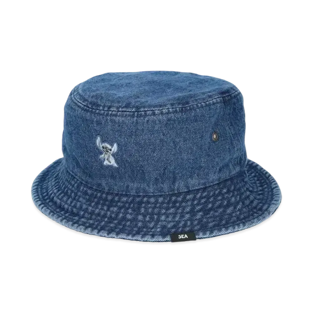 WIND AND SEA Stitch / Denim Bucket Hat "Dark Blue"