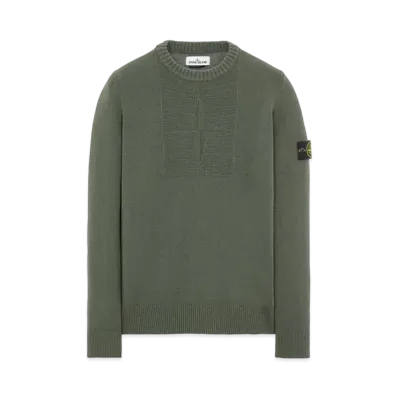 Stone Island 503A7 COMFORT WOOL-COTTON "Sage Green"