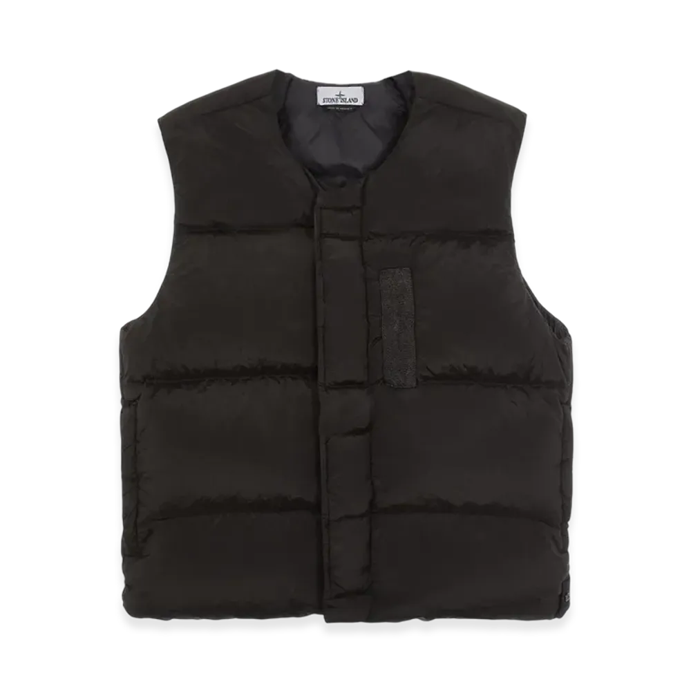 Stone Island G1019 Nylon Metal Econyl Regenerated Nylon Down Vest - 22FW "Black"