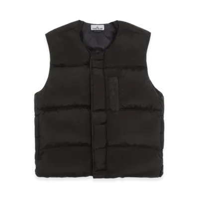 Stone Island G1019 Nylon Metal Econyl Regenerated Nylon Down Vest - 22FW "Black"