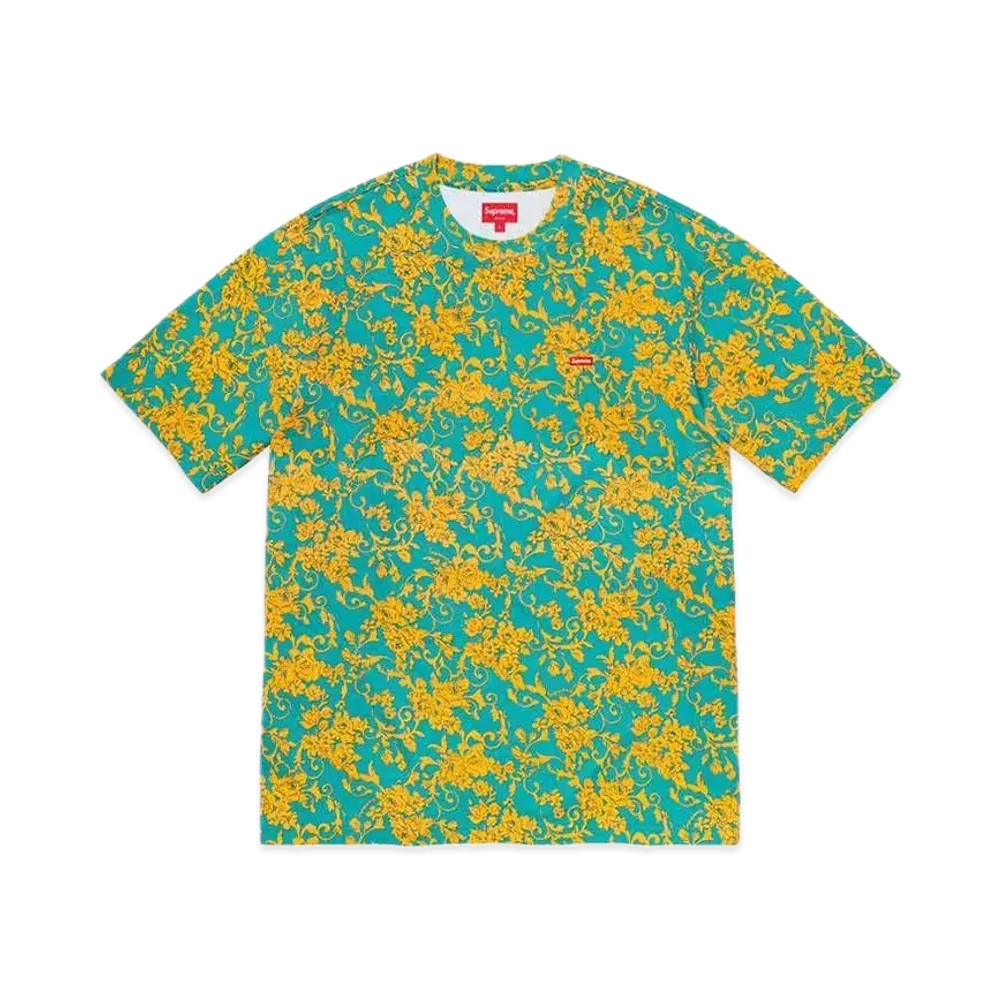 シュプリーム スモール ボックス Tシャツ "ティール フローラル"(20SS)