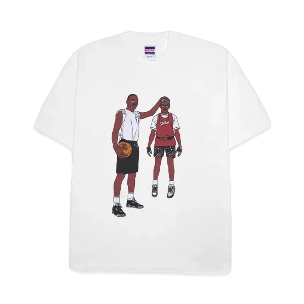 HYPE DROP x GOAT x RISA Graphic Motif TEE "WHITE"