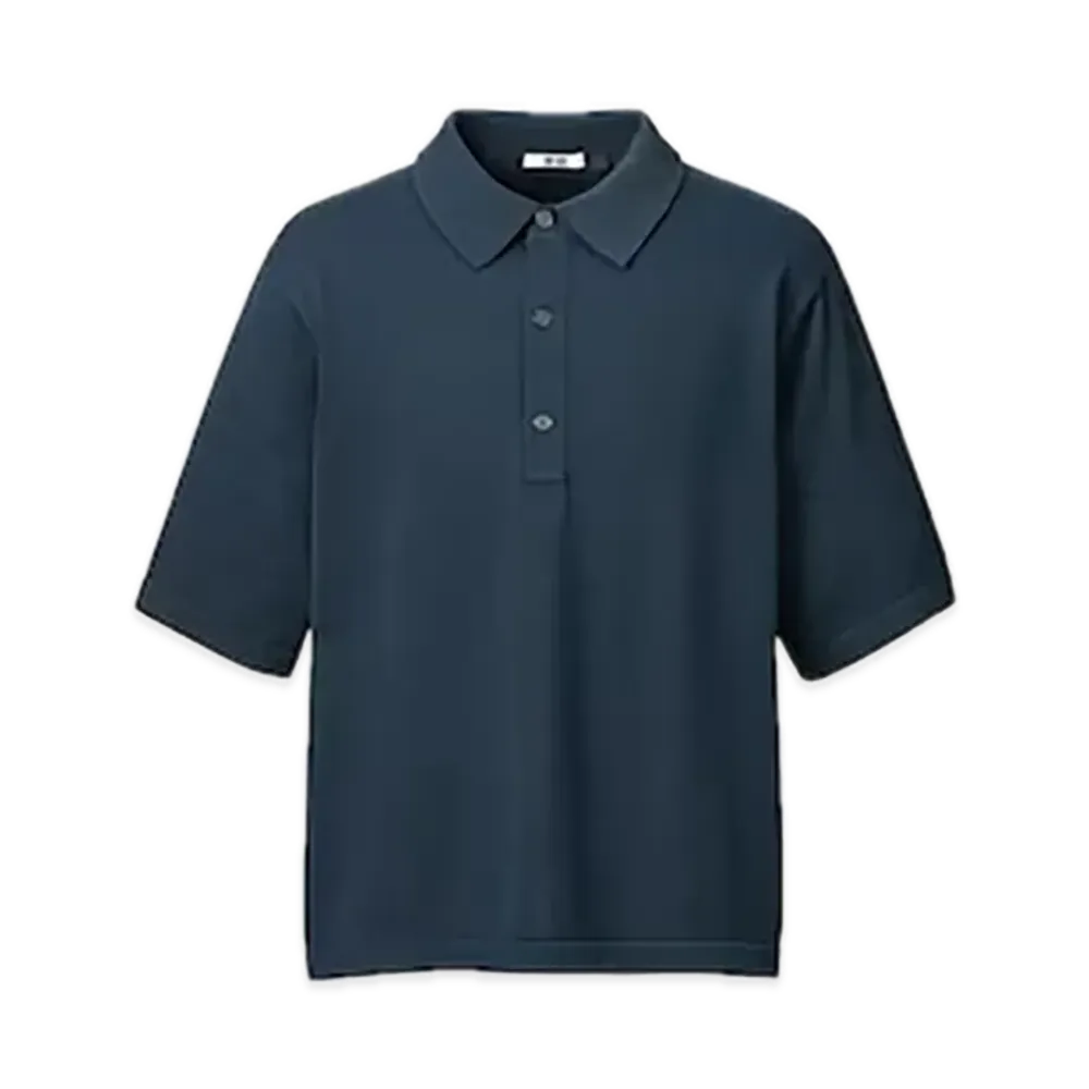 Uniqlo U 24SS Knit Polo Shirt "Navy"