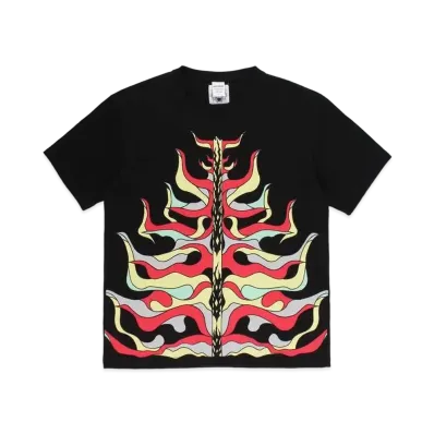 WACKO MARIA WOLF’S HEAD / WASHED HEAVY WEIGHT T-SHIRT "Black"