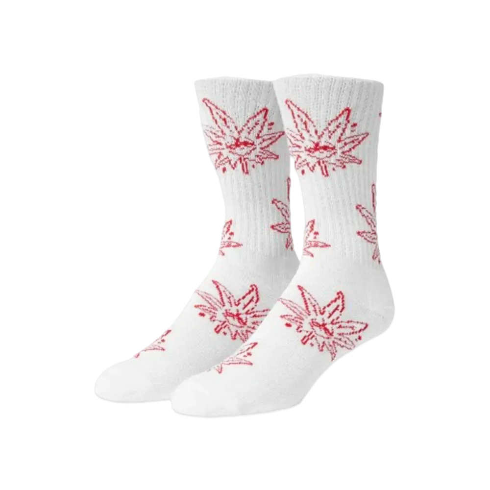HUF Cookout Buddy Crew Socks "White"