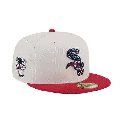 NEW ERA 59Fifty On-Field 2024 MLB 4th of July Chicago White Sox "Stone"