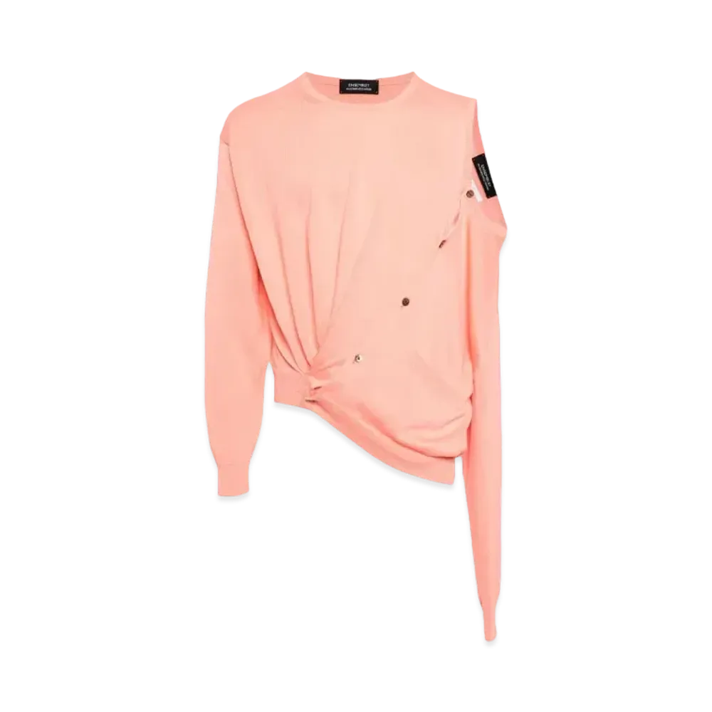 doublet Cutout Pullover "Salmon Pink"
